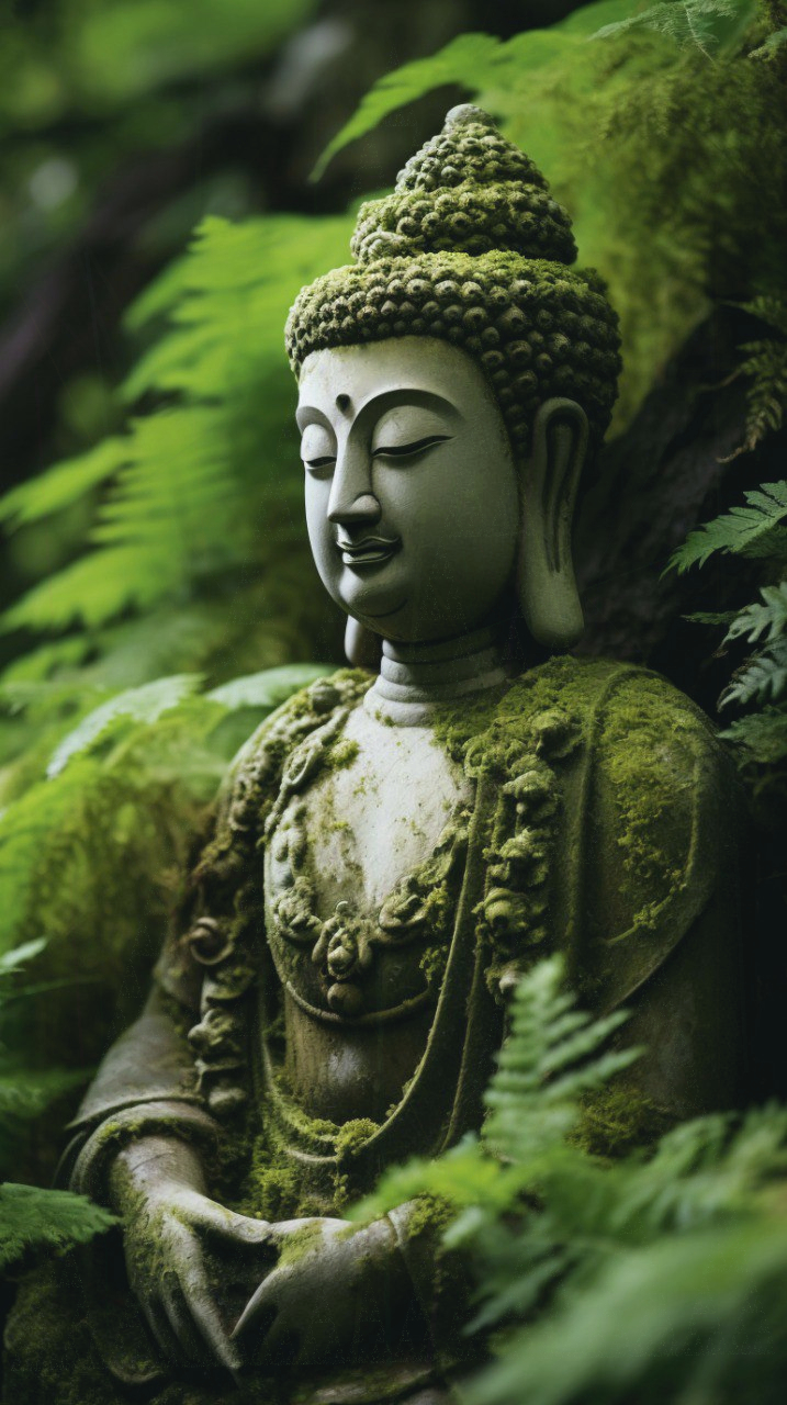 Practician yoga meditând în peisaj emoțional